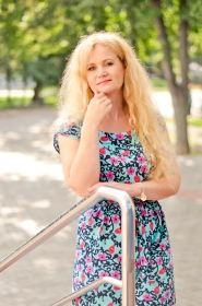 Valentina from Poltava, 53 years, with blue eyes, blonde hair, Catholic, teacher. #1