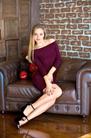 Anastasia from Kherson, 23 years, with grey eyes, blonde hair, Christian, student. #1