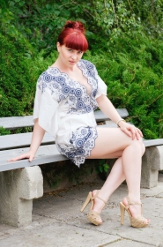 Alena from Nikolaev, 39 years, with green eyes, red hair, Christian, manager. #20