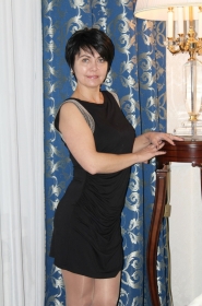 Elena from Odessa, 52 years, with green eyes, black hair, Christian, seller. #17