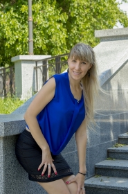 Olga from Nikolaev, 35 years, with grey eyes, blonde hair, Christian, office worker. #5