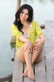 Milena from Odessa, 34 years, with green eyes, black hair, Christian, maneger. #3