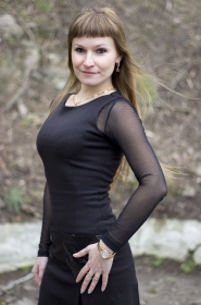 Nataliya from Zaporozhye, 45 years, with hazel eyes, dark brown hair, Christian, Teacher. #1