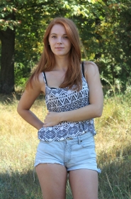 Tamara from Odessa, 27 years, with grey eyes, red hair, Christian, sdtudent. #3