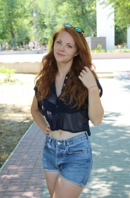 Tamara from Odessa, 27 years, with grey eyes, red hair, Christian, sdtudent. #12