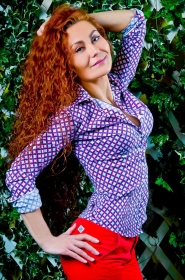 Elena from Odessa, 41 years, with blue eyes, red hair, Christian, Shop assistant. #3