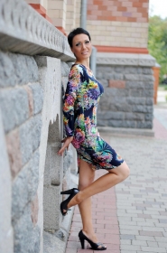 Tatiana from Poltava, 46 years, with green eyes, black hair, Christian, parking worker. #1