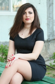 Marina from Zaporizhya, 30 years, with green eyes, black hair, Christian, teacher. #11