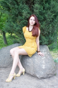 Angelina from Kirovohrad, 32 years, with grey eyes, red hair, Christian, teacher. #2