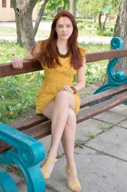 Angelina from Kirovohrad, 32 years, with grey eyes, red hair, Christian, teacher. #3
