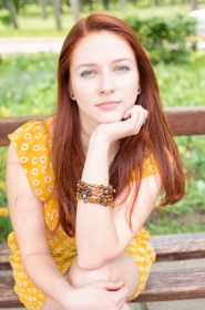 Angelina from Kirovohrad, 32 years, with grey eyes, red hair, Christian, teacher. #4