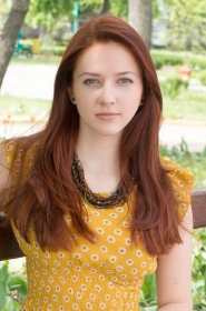 Angelina from Kirovohrad, 32 years, with grey eyes, red hair, Christian, teacher. #9