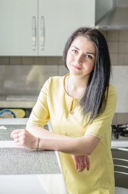 Olga from Lugansk, 29 years, with grey eyes, black hair, Christian, Doctor. #2