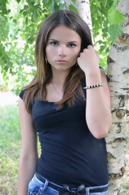 Angelina from Donetsk, 25 years, with hazel eyes, dark brown hair, Christian. #12