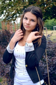Angelina from Donetsk, 25 years, with hazel eyes, dark brown hair, Christian. #13