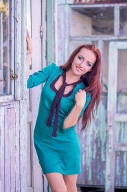 Elena from Nikolaev, 25 years, with brown eyes, red hair, Christian, Kitchener. #4