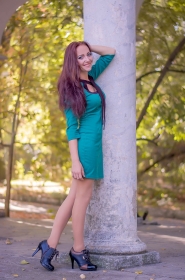 Elena from Nikolaev, 25 years, with brown eyes, red hair, Christian, Kitchener. #8