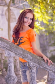 Elena from Nikolaev, 25 years, with brown eyes, red hair, Christian, Kitchener. #10
