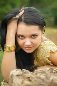 Anna from Lugansk, 31 years, with brown eyes, black hair, Christian. #5