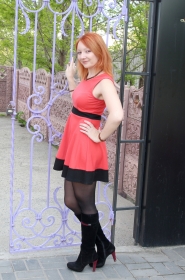 Elena from Brovary, 41 years, with brown eyes, red hair, Christian, Manager. #22