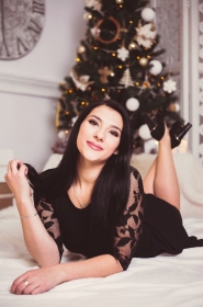 Anna from Dnipro, 26 years, with hazel eyes, black hair, Christian, Manager (Sales manager). #8