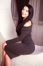 Anna from Dnipro, 26 years, with hazel eyes, black hair, Christian, Manager (Sales manager). #10