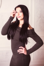 Anna from Dnipro, 26 years, with hazel eyes, black hair, Christian, Manager (Sales manager). #14