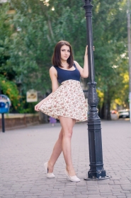 Ekaterina from Nikolaev, 24 years, with green eyes, dark brown hair, Christian, student. #23