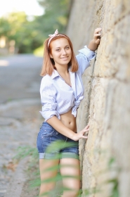 Anna from Nikolaev, 27 years, with green eyes, red hair, Christian, manager. #8