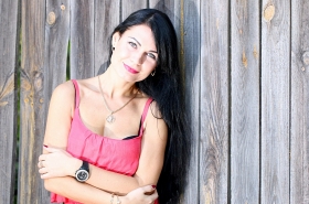 Irina from Nova Kahovka, 43 years, with green eyes, black hair, Christian, teacher. #5