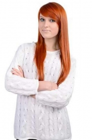 Anna from Sumy, 25 years, with blue eyes, red hair, Christian, bartender. #7