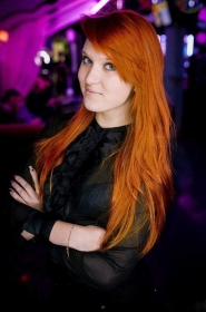 Anna from Sumy, 25 years, with blue eyes, red hair, Christian, bartender. #8