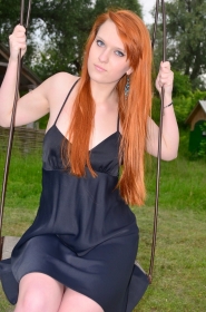 Anna from Sumy, 25 years, with blue eyes, red hair, Christian, bartender. #10