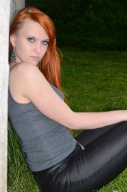 Anna from Sumy, 25 years, with blue eyes, red hair, Christian, bartender. #14