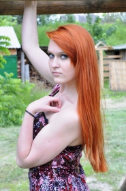 Anna from Sumy, 25 years, with blue eyes, red hair, Christian, bartender. #16