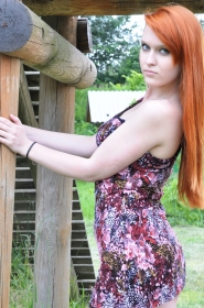 Anna from Sumy, 25 years, with blue eyes, red hair, Christian, bartender. #19