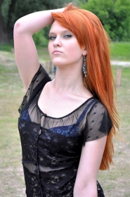 Anna from Sumy, 25 years, with blue eyes, red hair, Christian, bartender. #21