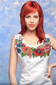Alisa from Kiev, 34 years, with grey eyes, red hair, Christian, musician. #4