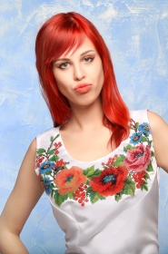 Alisa from Kiev, 34 years, with grey eyes, red hair, Christian, musician. #13
