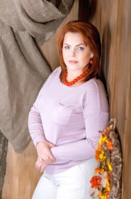Elena from Krivoy Rog, 53 years, with blue eyes, red hair, Christian, economist. #6