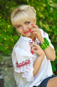 Elena from Cherkassy, 30 years, with blue eyes, blonde hair, Christian, Hairdresser stylist. #1