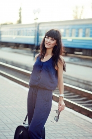 Aleksandra from Kherson, 30 years, with grey eyes, black hair, Christian. #1
