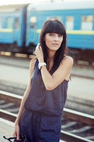 Aleksandra from Kherson, 30 years, with grey eyes, black hair, Christian. #2