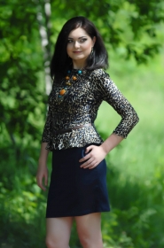 Oksana from Poltava, 30 years, with brown eyes, dark brown hair, none, student. #9