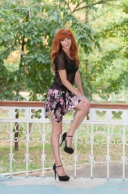 Olga from Odessa, 41 years, with grey eyes, red hair, Christian, out of employment. #8