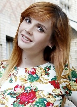 Alina from Krasnodon, 27 years, with blue eyes, red hair, Christian, Student.