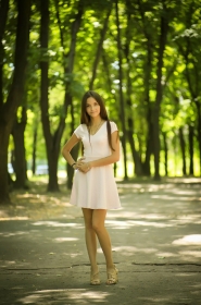 Yana from Kiev, 29 years, with hazel eyes, dark brown hair, Christian, fitness teacher. #1