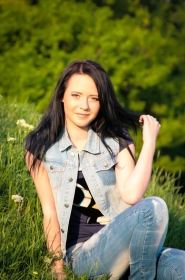 Uliana from Kharkov, 28 years, with green eyes, black hair, Christian, administrator. #4