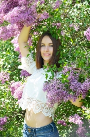 Darina from Zaporozhie, 29 years, with green eyes, dark brown hair, Christian, dancing naster. #15