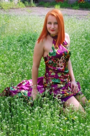 Marina from Mariupol, 36 years, with green eyes, red hair, Christian, teacher. #1